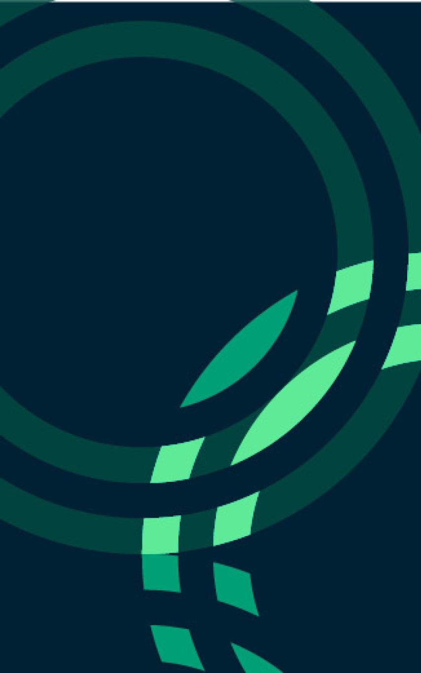 Pattern of green ripples over a dark background